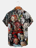 Horror Pattern Hawaiian Shirts Halloween - myfunfarm
