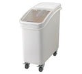 Ingredient Bin -21 gallon White, 3" Casters & Sliding Lid