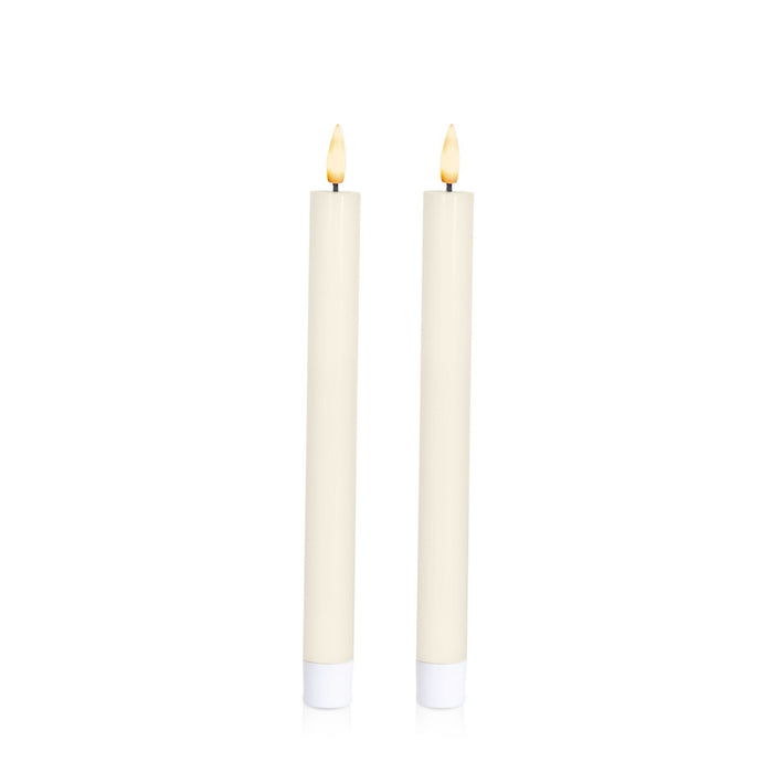 Ivory 24.5cm LED Dinner Candles Pack of 2