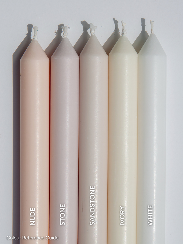 Ivory 30cm Fluted Dinner Candles Pack of 96