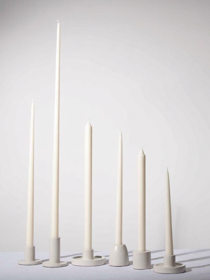 Ivory 35cm Taper Candles