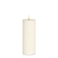 Ivory 8cm x 20cm LED Pillar Pack of 1