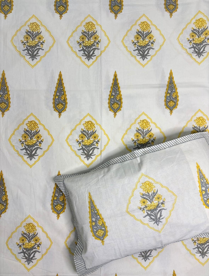 Jaipuri printed bedsheet - King