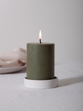Lace Zara Ceramic Pillar Candle Holder - Small Pack of 1