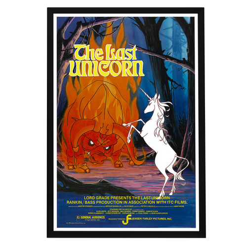 "Last Unicorn" (1982) Framed Movie Poster