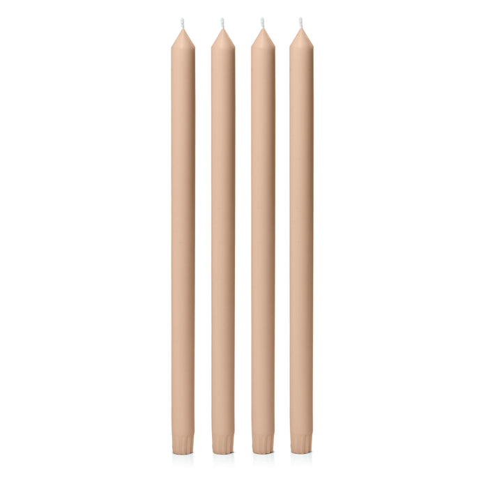 Latte 40cm Dinner Candles Pack of 4