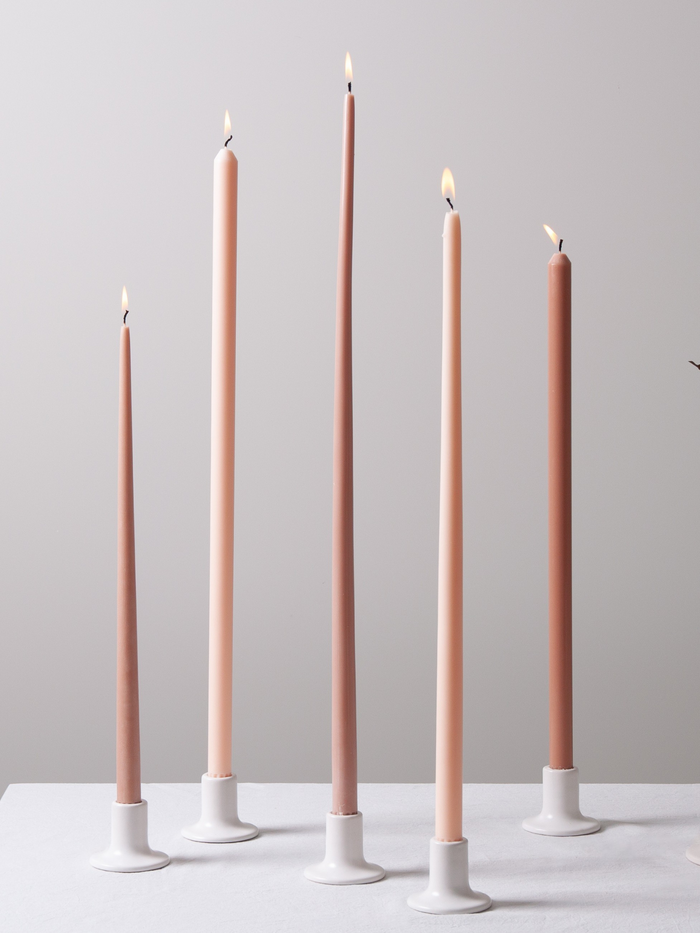 Latte 65cm Taper Candles