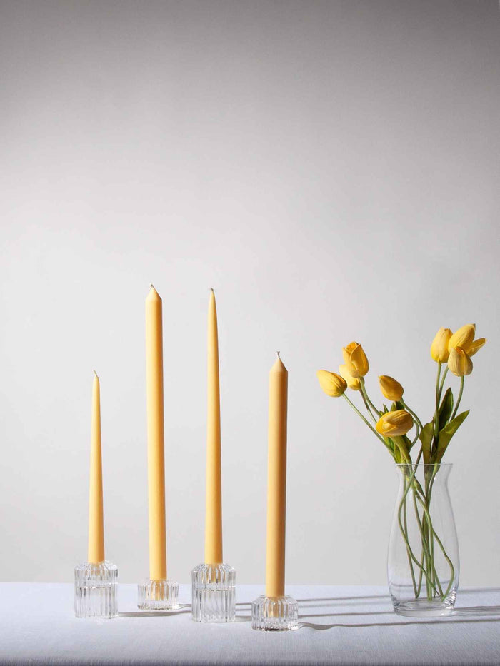 Lemon 30cm Dinner Candles - Pack of 96