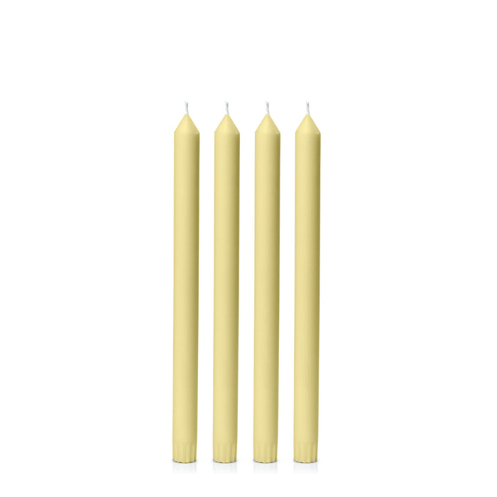 Lemon 30cm Dinner Candles Pack of 4