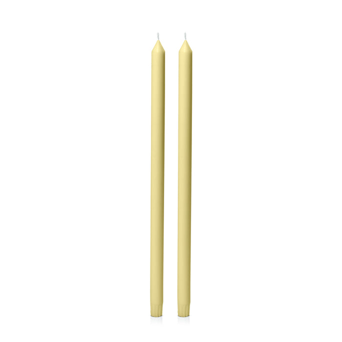 Lemon 50cm Dinner Candles Pack of 2