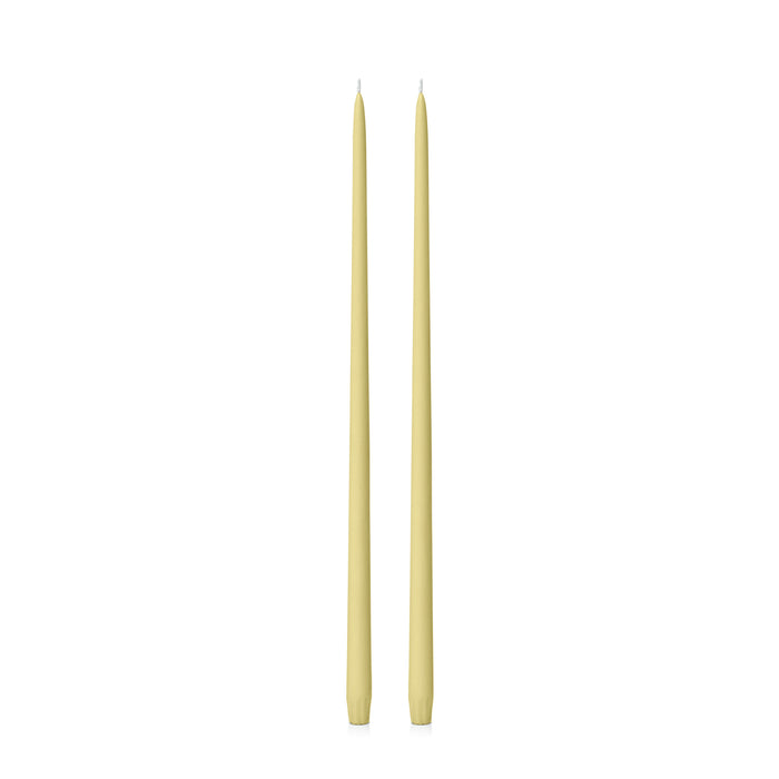 Lemon 55cm Taper Candles Pack of 2