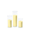 Lemon 5cm Pillar in 5.8cm Glass Set - Med Pack of 1