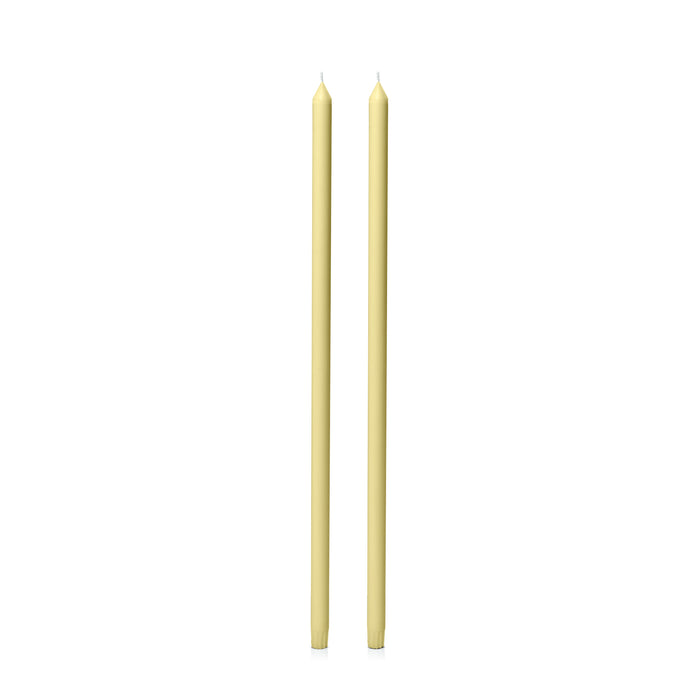 Lemon 60cm Dinner Candles Pack of 2