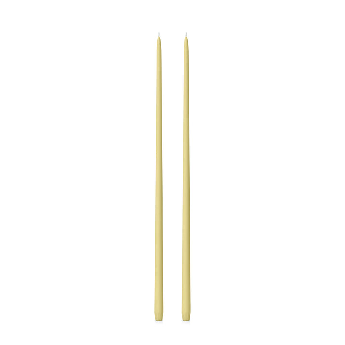 Lemon 65cm Taper Candles Pack of 2