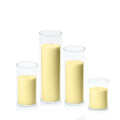 Lemon 7cm Pillar in 8cm Glass, Sm - Set of 6