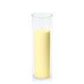 Lemon 7cm x 20cm Pillar in 8cm x 25cm Glass Pack of 1