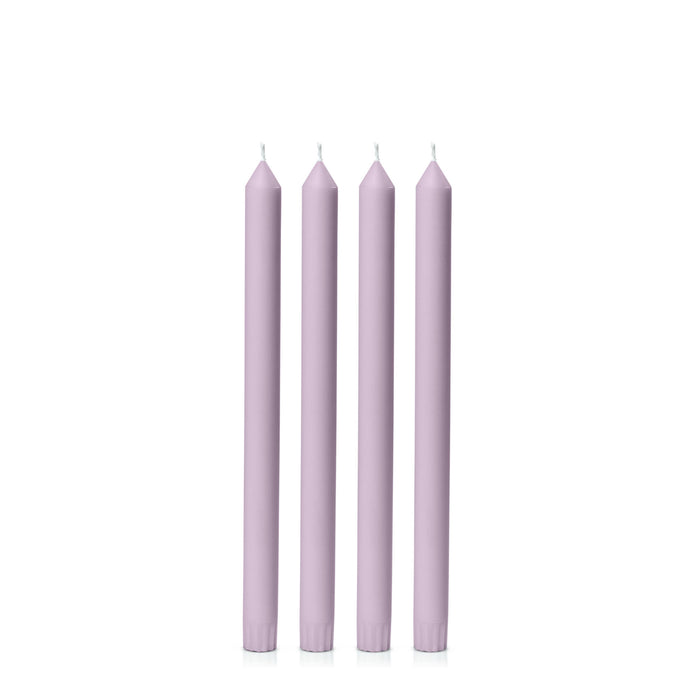 Lilac 30cm Dinner Candles Pack of 4
