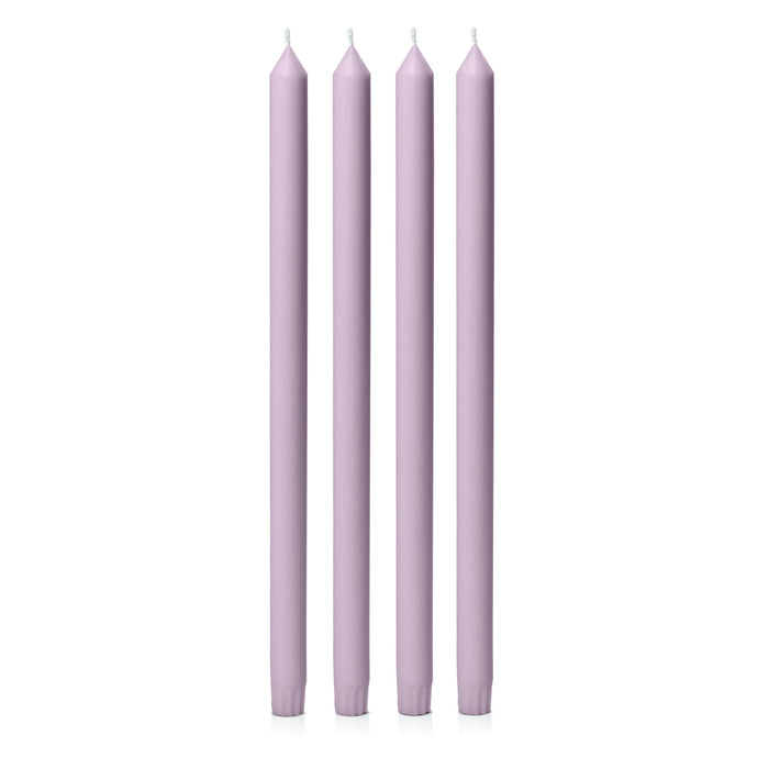 Lilac 40cm Dinner Candles Pack of 4