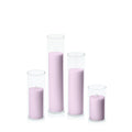 Lilac 5cm Pillar in 5.8cm Glass Set - Med Pack of 1