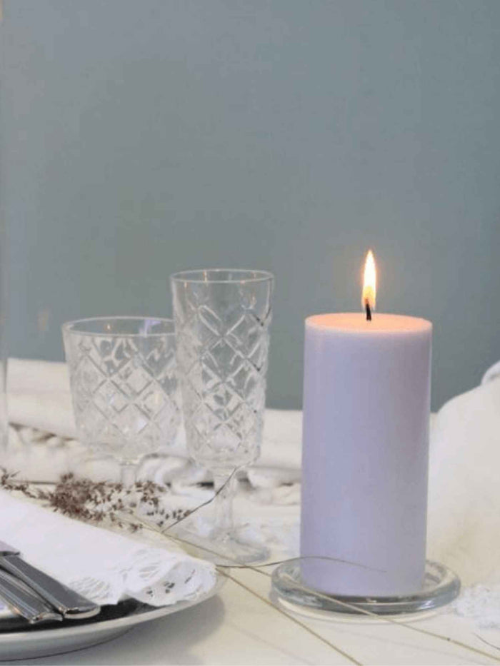 Lilac 5cm x 15cm Slim Pillar Pack of 1