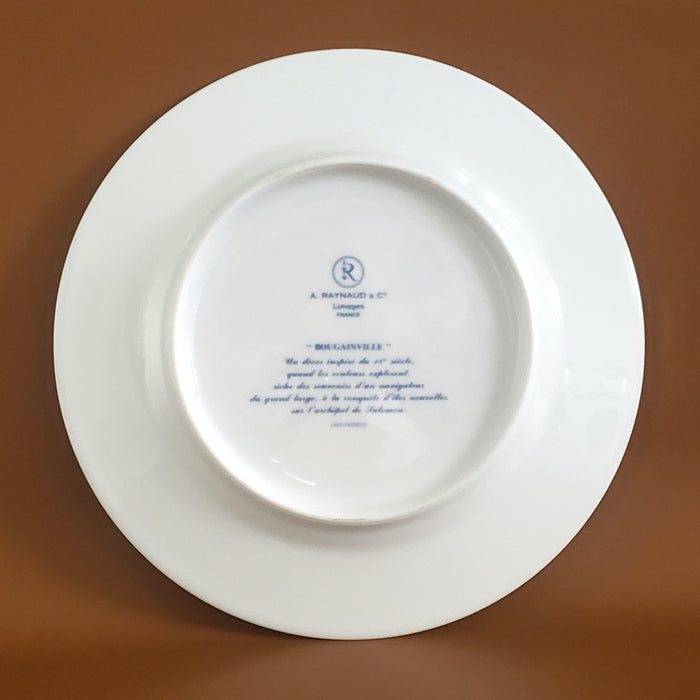 Limoges "Bougainville Yellow"" Dessert Luncheon Plate by Raynaud & Co.