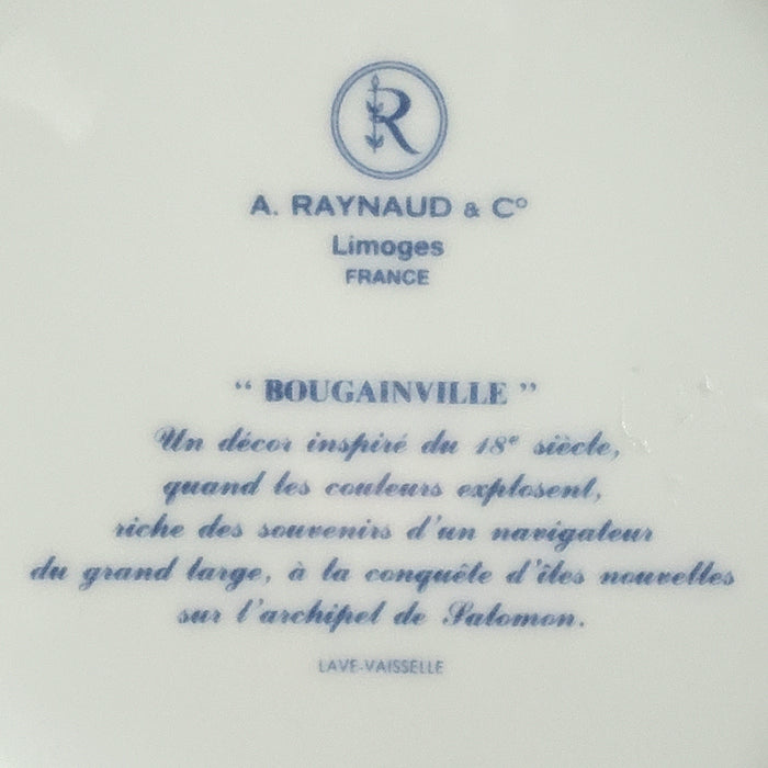 Limoges "Bougainville Yellow"" Dessert Luncheon Plate by Raynaud & Co.