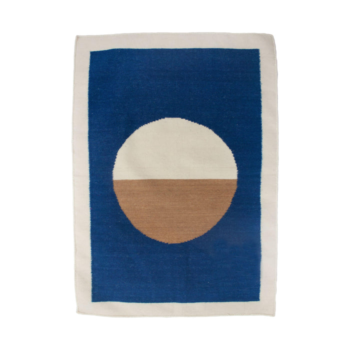 Rugs by Roo | Leah Singh Luna Circle Rug - Blue-H17LUN03