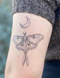 Luna Moth Temporary Tattoo