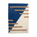 Rugs by Roo | Leah Singh Luna Stripes Rug - Blue-H17LUN01