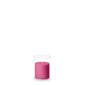 Magenta 7cm x 7cm Pillar in 8cm x 10cm Glass Pack of 1