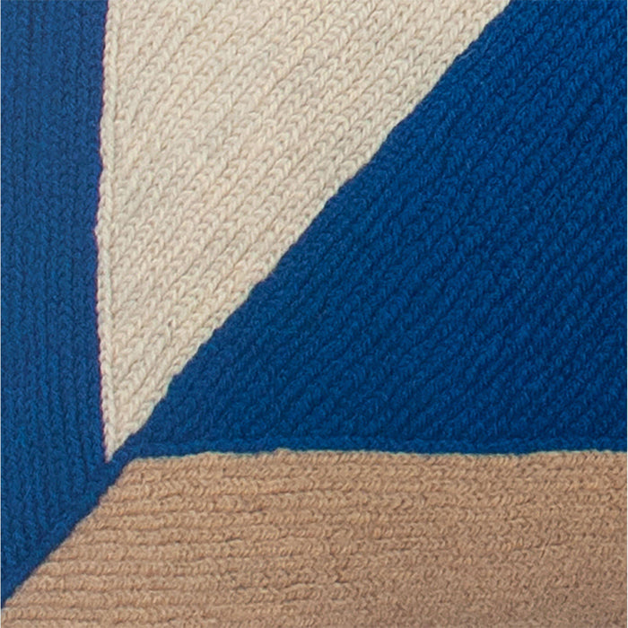 Rugs by Roo | Leah Singh Marianne Square Pillow - Blue-H17MAE10