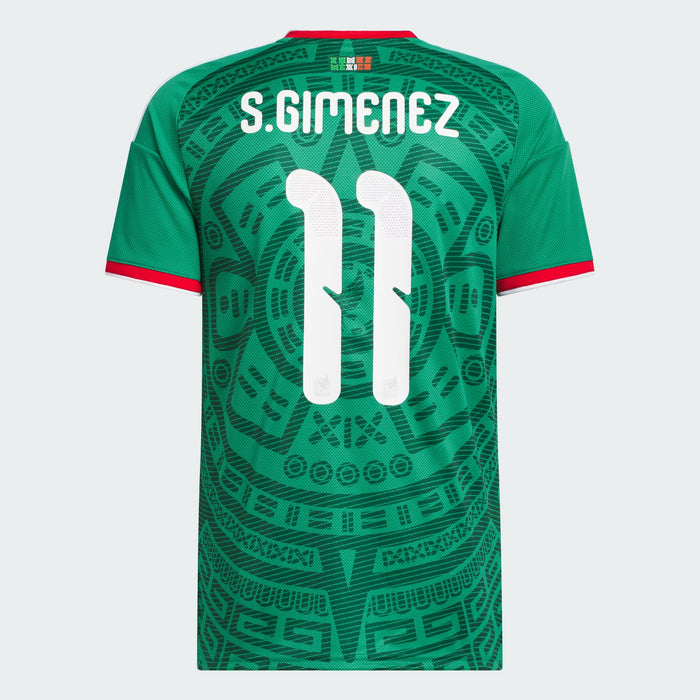 adidas Mexico 26 Santi Gimenez Home Jersey | Bold Green | Men's