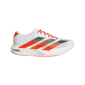 adidas Miami Hurricanes Adizero Evo SL Running Shoes | Cloud White / Dark Green / Collegiate Orange | Men's