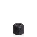 Midnight Black Sienna Marble Candle Holder - Small Pack of 1
