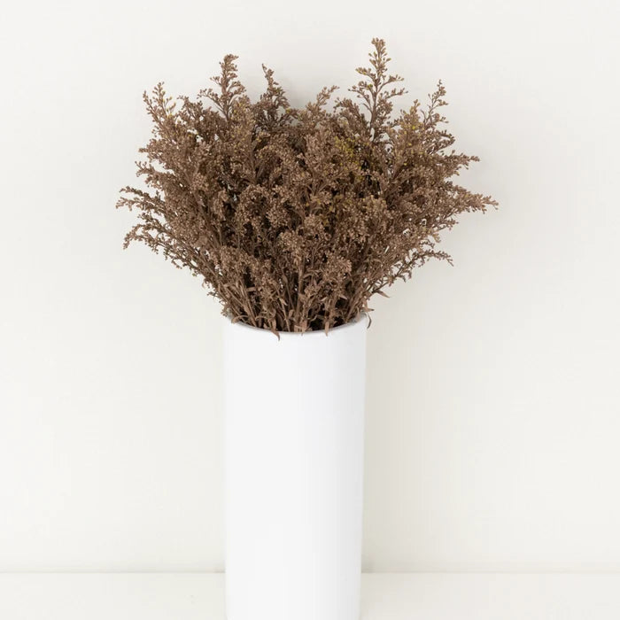 Mocha Mousse Tinted Solidago Flowers Vase - Image