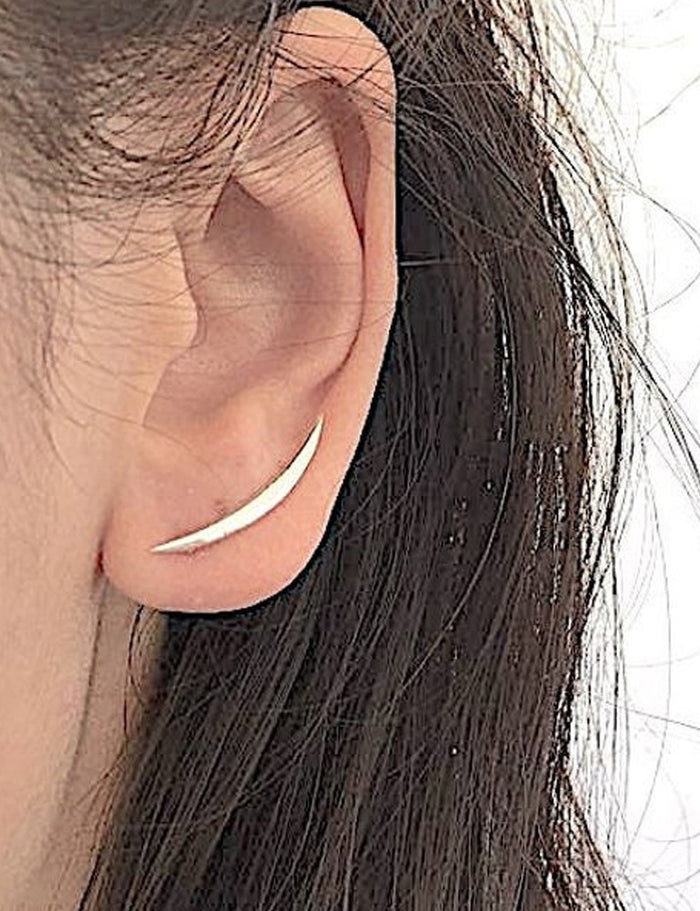 Moon Ear Crawler - Sterling Silver