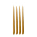 Mustard 35cm Taper Candles Pack of 4
