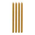 Mustard 40cm Dinner Candles Pack of 4