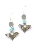 Native Amazonite Silver Earrings
