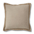 Natural Cotton Jute Flange Pillow