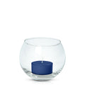 Navy Tealight in Fishbowl Pack Pack of 24