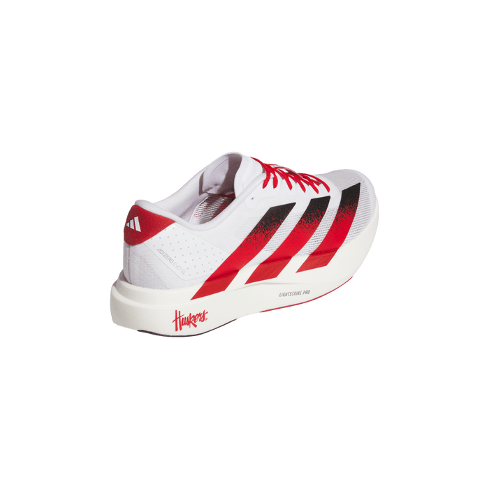 adidas Nebraska Cornhuskers Adizero Evo SL Running Shoes | Cloud White / Team Power Red / Core Black | Men's