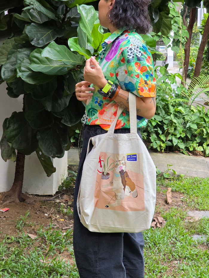 Neighbourhood Cats Sling Tote bag - HDB Cat