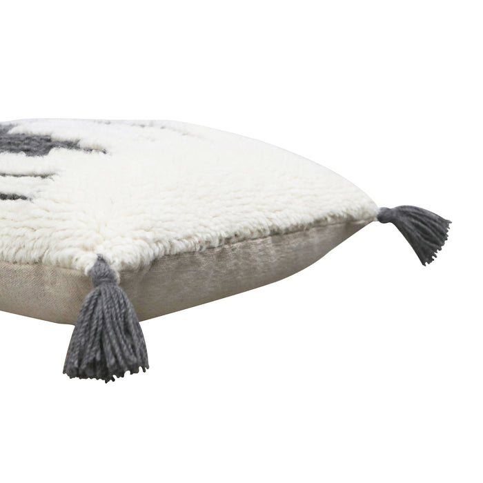 Nomad Zagros Natural-Grey Cushion - Rugs by Roo