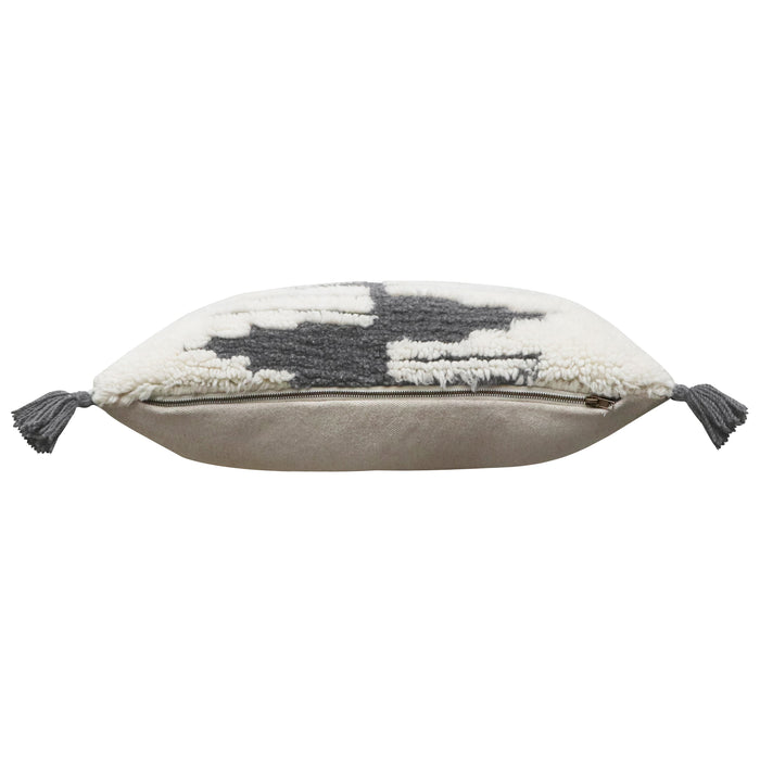 Nomad Zagros Natural-Grey Cushion - Rugs by Roo