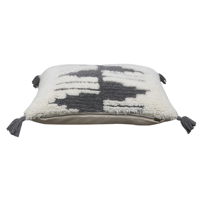 Nomad Zagros Natural-Grey Cushion - Rugs by Roo