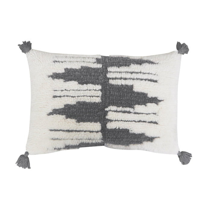 Nomad Zagros Natural-Grey Cushion - Rugs by Roo