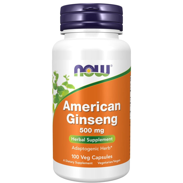 Now Foods American Ginseng 500 mg 100 Vcaps - 4004 - The Oasis of Health