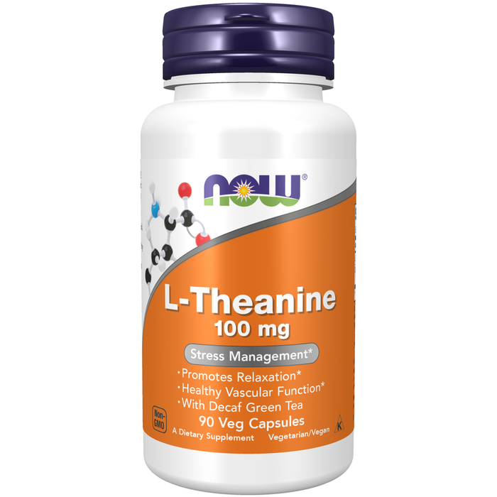 Now Foods L-Theanine 100 mg 90 Vcaps - 0145