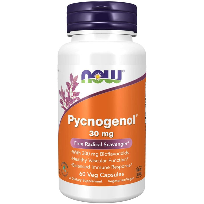 Now Foods Pycnogenol 30mg 60 Vcaps - 3264 - The Oasis of Health